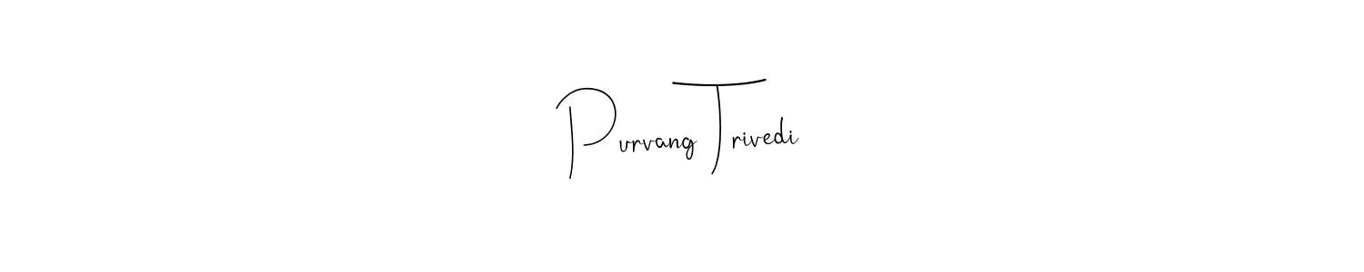 You can use this online signature creator to create a handwritten signature for the name Purvang Trivedi. This is the best online autograph maker. Purvang Trivedi signature style 4 images and pictures png