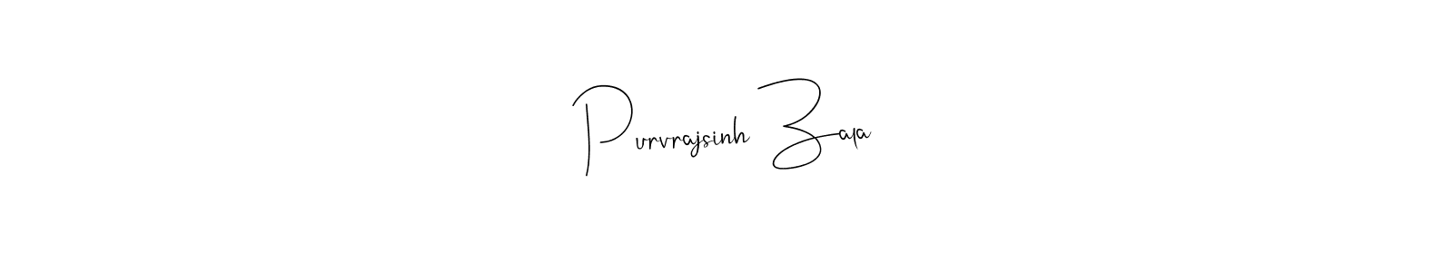 if you are searching for the best signature style for your name Purvrajsinh Zala. so please give up your signature search. here we have designed multiple signature styles  using Andilay-7BmLP. Purvrajsinh Zala signature style 4 images and pictures png