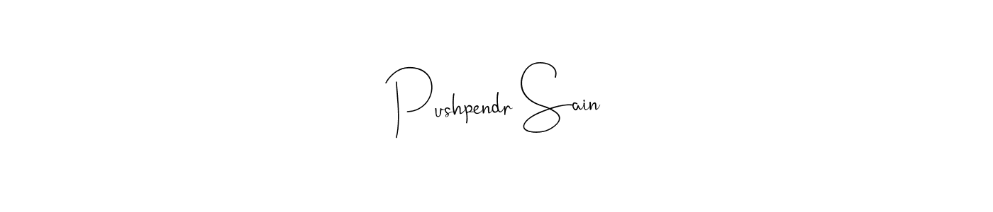 Use a signature maker to create a handwritten signature online. With this signature software, you can design (Andilay-7BmLP) your own signature for name Pushpendr Sain. Pushpendr Sain signature style 4 images and pictures png