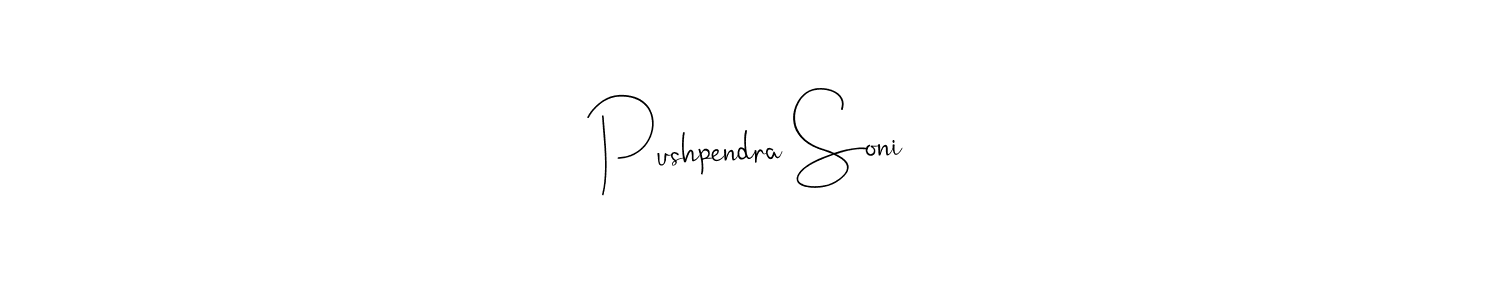 Make a beautiful signature design for name Pushpendra Soni. Use this online signature maker to create a handwritten signature for free. Pushpendra Soni signature style 4 images and pictures png