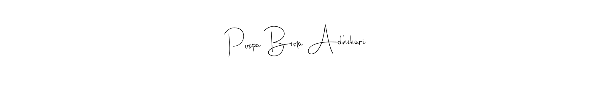 How to Draw Puspa Bista Adhikari signature style? Andilay-7BmLP is a latest design signature styles for name Puspa Bista Adhikari. Puspa Bista Adhikari signature style 4 images and pictures png