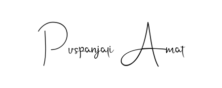 Make a beautiful signature design for name Puspanjali Amat. Use this online signature maker to create a handwritten signature for free. Puspanjali Amat signature style 4 images and pictures png