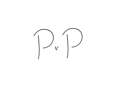 Make a beautiful signature design for name Pv P. With this signature (Andilay-7BmLP) style, you can create a handwritten signature for free. Pv P signature style 4 images and pictures png