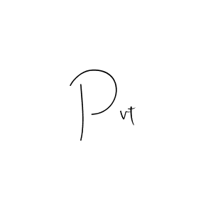 Make a beautiful signature design for name Pvt. With this signature (Andilay-7BmLP) style, you can create a handwritten signature for free. Pvt signature style 4 images and pictures png