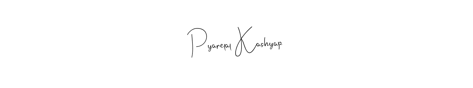 Pyarelal Kashyap stylish signature style. Best Handwritten Sign (Andilay-7BmLP) for my name. Handwritten Signature Collection Ideas for my name Pyarelal Kashyap. Pyarelal Kashyap signature style 4 images and pictures png