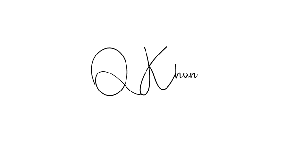 Make a beautiful signature design for name Q Khan. With this signature (Andilay-7BmLP) style, you can create a handwritten signature for free. Q Khan signature style 4 images and pictures png