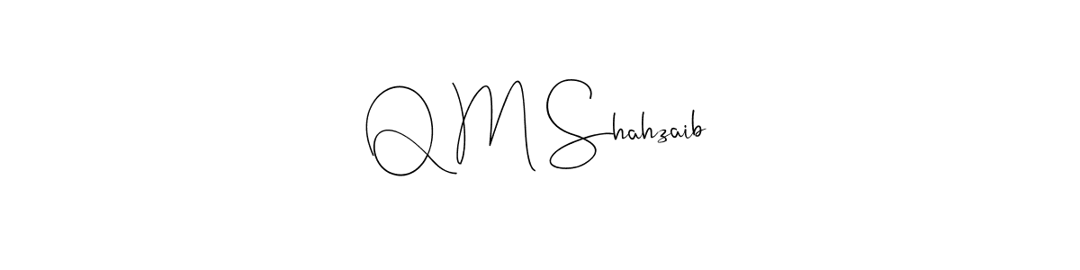 Use a signature maker to create a handwritten signature online. With this signature software, you can design (Andilay-7BmLP) your own signature for name Q M Shahzaib. Q M Shahzaib signature style 4 images and pictures png