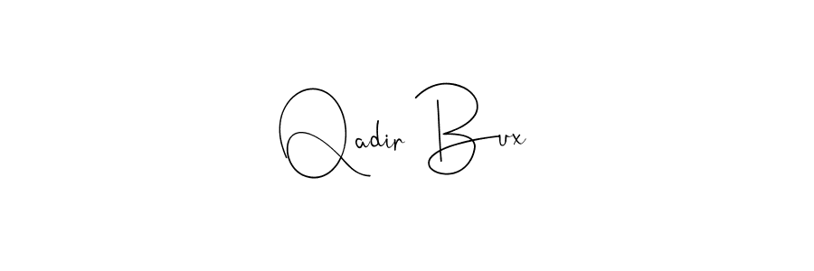 Make a beautiful signature design for name Qadir Bux. Use this online signature maker to create a handwritten signature for free. Qadir Bux signature style 4 images and pictures png