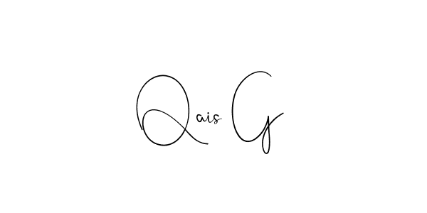 Qais G stylish signature style. Best Handwritten Sign (Andilay-7BmLP) for my name. Handwritten Signature Collection Ideas for my name Qais G. Qais G signature style 4 images and pictures png