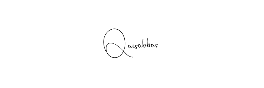 Also we have Qaisabbas name is the best signature style. Create professional handwritten signature collection using Andilay-7BmLP autograph style. Qaisabbas signature style 4 images and pictures png