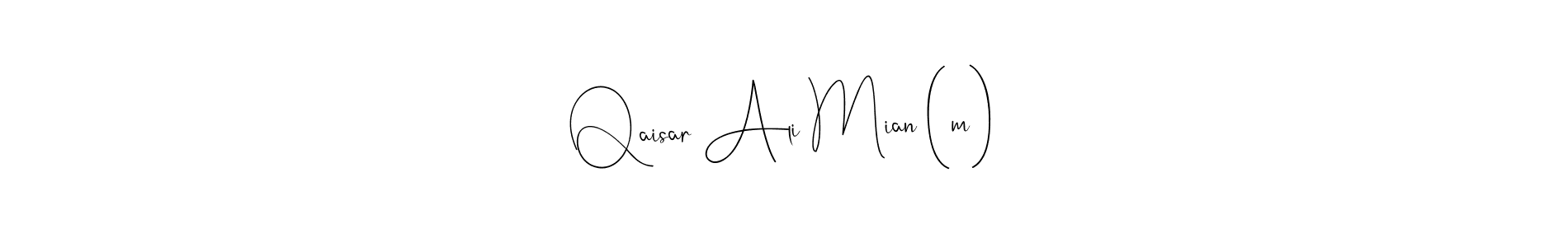 Design your own signature with our free online signature maker. With this signature software, you can create a handwritten (Andilay-7BmLP) signature for name Qaisar Ali Mian (m). Qaisar Ali Mian (m) signature style 4 images and pictures png