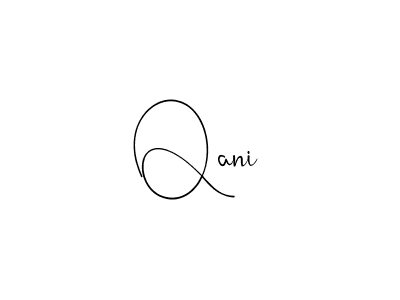 Make a beautiful signature design for name Qani. With this signature (Andilay-7BmLP) style, you can create a handwritten signature for free. Qani signature style 4 images and pictures png