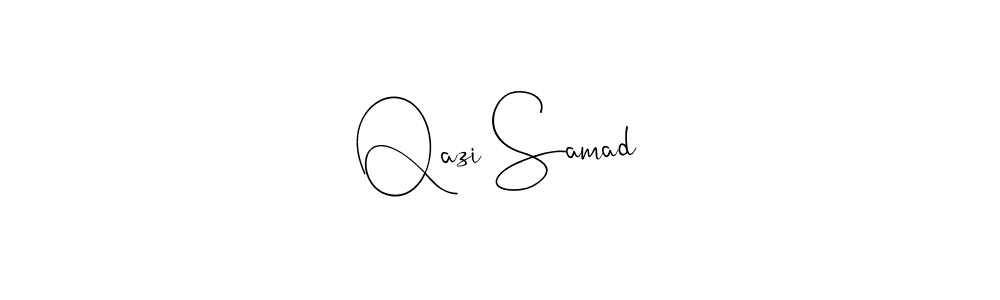 Also You can easily find your signature by using the search form. We will create Qazi Samad name handwritten signature images for you free of cost using Andilay-7BmLP sign style. Qazi Samad signature style 4 images and pictures png