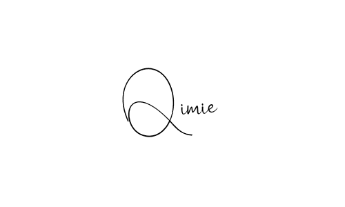 Make a beautiful signature design for name Qimie. With this signature (Andilay-7BmLP) style, you can create a handwritten signature for free. Qimie signature style 4 images and pictures png