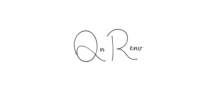 Make a short Qn Renu signature style. Manage your documents anywhere anytime using Andilay-7BmLP. Create and add eSignatures, submit forms, share and send files easily. Qn Renu signature style 4 images and pictures png