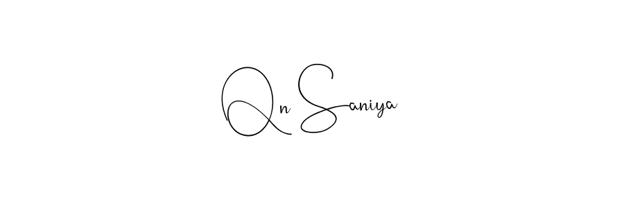 How to make Qn Saniya signature? Andilay-7BmLP is a professional autograph style. Create handwritten signature for Qn Saniya name. Qn Saniya signature style 4 images and pictures png