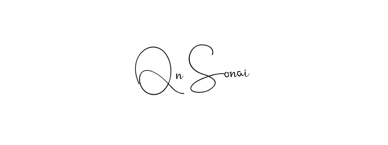 Design your own signature with our free online signature maker. With this signature software, you can create a handwritten (Andilay-7BmLP) signature for name Qn Sonai. Qn Sonai signature style 4 images and pictures png