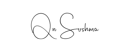 Express your personality with a custom Qn Sushma signature crafted with Andilay-7BmLP typography. Free transparent PNG download available. Qn Sushma signature style 4 images and pictures png