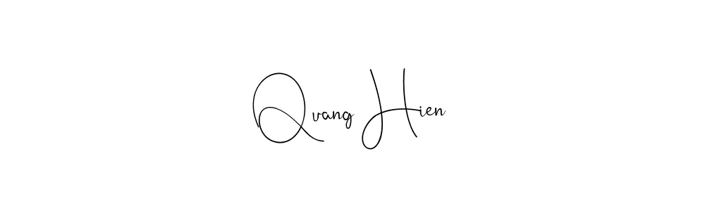 You can use this online signature creator to create a handwritten signature for the name Quang Hien. This is the best online autograph maker. Quang Hien signature style 4 images and pictures png