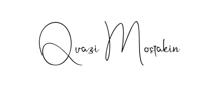 Get inspired by this graceful Andilay-7BmLP signature style for name Quazi Mostakin. Smooth loops and balanced proportions for everyday use. Quazi Mostakin signature style 4 images and pictures png