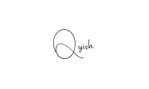 Use a signature maker to create a handwritten signature online. With this signature software, you can design (Andilay-7BmLP) your own signature for name Qyish. Qyish signature style 4 images and pictures png