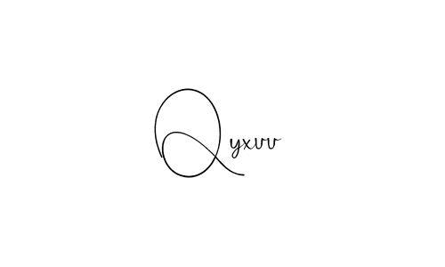 Qyxuu stylish signature style. Best Handwritten Sign (Andilay-7BmLP) for my name. Handwritten Signature Collection Ideas for my name Qyxuu. Qyxuu signature style 4 images and pictures png