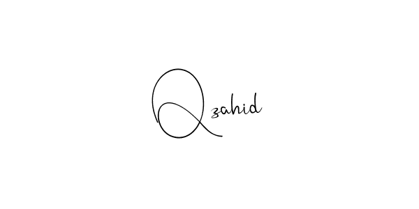 Make a beautiful signature design for name Qzahid. With this signature (Andilay-7BmLP) style, you can create a handwritten signature for free. Qzahid signature style 4 images and pictures png
