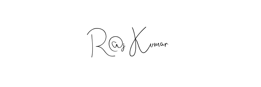 Use a signature maker to create a handwritten signature online. With this signature software, you can design (Andilay-7BmLP) your own signature for name R@j Kumar. R@j Kumar signature style 4 images and pictures png
