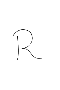 How to make R  signature? Andilay-7BmLP is a professional autograph style. Create handwritten signature for R  name. R  signature style 4 images and pictures png