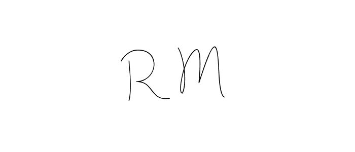 The best way (Andilay-7BmLP) to make a short signature is to pick only two or three words in your name. The name R ♡ M include a total of six letters. For converting this name. R ♡ M signature style 4 images and pictures png