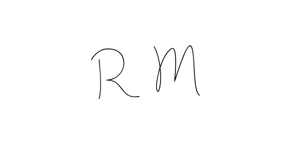 You should practise on your own different ways (Andilay-7BmLP) to write your name (R    M) in signature. don't let someone else do it for you. R    M signature style 4 images and pictures png