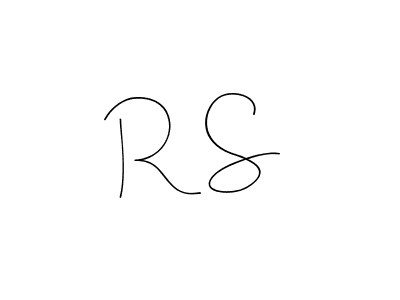 Design your own signature with our free online signature maker. With this signature software, you can create a handwritten (Andilay-7BmLP) signature for name R  S. R  S signature style 4 images and pictures png