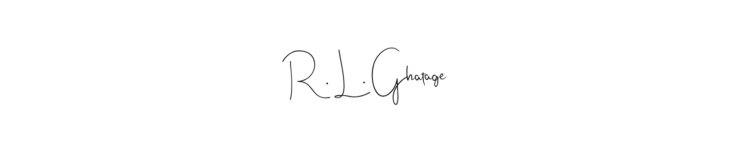 See photos of R . L . Ghatage official signature by Spectra . Check more albums & portfolios. Read reviews & check more about Andilay-7BmLP font. R . L . Ghatage signature style 4 images and pictures png