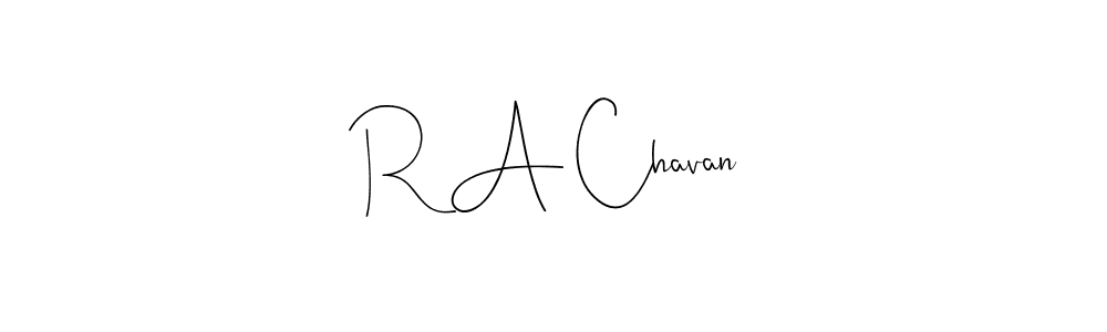 You should practise on your own different ways (Andilay-7BmLP) to write your name (R A Chavan) in signature. don't let someone else do it for you. R A Chavan signature style 4 images and pictures png