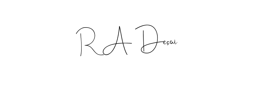 How to Draw R A Desai signature style? Andilay-7BmLP is a latest design signature styles for name R A Desai. R A Desai signature style 4 images and pictures png