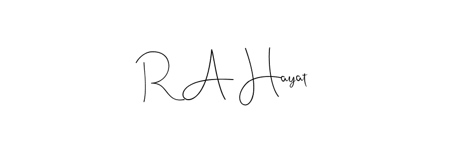 Once you've used our free online signature maker to create your best signature Andilay-7BmLP style, it's time to enjoy all of the benefits that R A Hayat name signing documents. R A Hayat signature style 4 images and pictures png