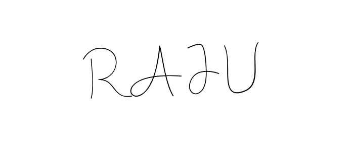 This is the best signature style for the R A J U name. Also you like these signature font (Andilay-7BmLP). Mix name signature. R A J U signature style 4 images and pictures png