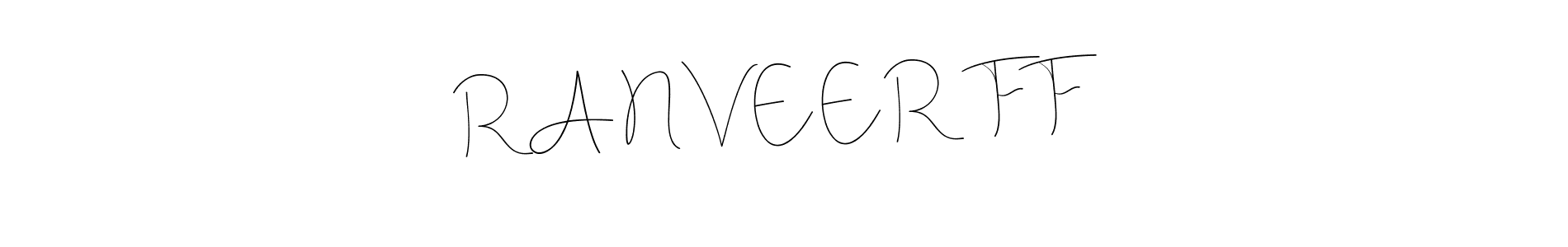 You should practise on your own different ways (Andilay-7BmLP) to write your name (R A N V E E R   F F) in signature. don't let someone else do it for you. R A N V E E R   F F signature style 4 images and pictures png