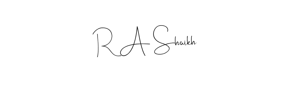 Here are the top 10 professional signature styles for the name R A Shaikh. These are the best autograph styles you can use for your name. R A Shaikh signature style 4 images and pictures png