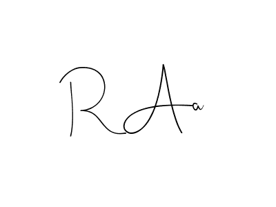 The best way (Andilay-7BmLP) to make a short signature is to pick only two or three words in your name. The name R Aa include a total of six letters. For converting this name. R Aa signature style 4 images and pictures png