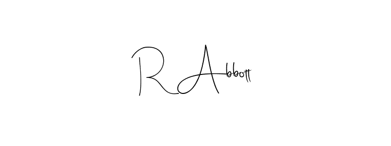 It looks lik you need a new signature style for name R Abbott. Design unique handwritten (Andilay-7BmLP) signature with our free signature maker in just a few clicks. R Abbott signature style 4 images and pictures png