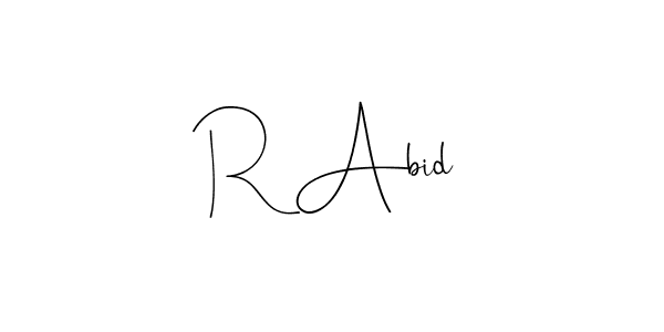 How to Draw R Abid signature style? Andilay-7BmLP is a latest design signature styles for name R Abid. R Abid signature style 4 images and pictures png