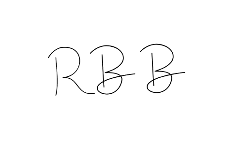 The best way (Andilay-7BmLP) to make a short signature is to pick only two or three words in your name. The name R B B include a total of six letters. For converting this name. R B B signature style 4 images and pictures png