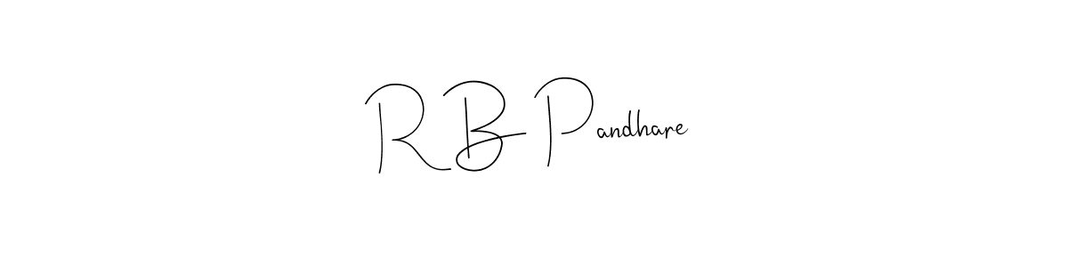Here are the top 10 professional signature styles for the name R B Pandhare. These are the best autograph styles you can use for your name. R B Pandhare signature style 4 images and pictures png