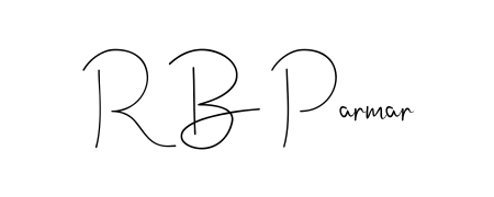 Andilay-7BmLP is a professional signature style that is perfect for those who want to add a touch of class to their signature. Get R B Parmar name fancy signature for free. R B Parmar signature style 4 images and pictures png
