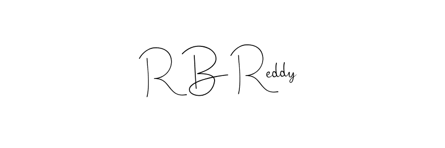 Also we have R B Reddy name is the best signature style. Create professional handwritten signature collection using Andilay-7BmLP autograph style. R B Reddy signature style 4 images and pictures png