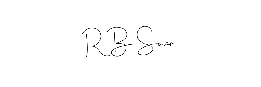 You can use this online signature creator to create a handwritten signature for the name R B Sonar. This is the best online autograph maker. R B Sonar signature style 4 images and pictures png