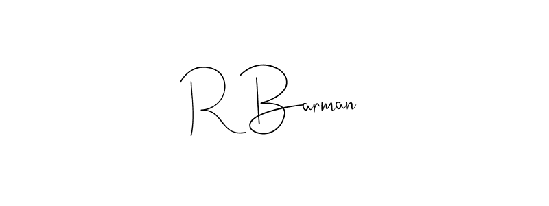 R Barman stylish signature style. Best Handwritten Sign (Andilay-7BmLP) for my name. Handwritten Signature Collection Ideas for my name R Barman. R Barman signature style 4 images and pictures png