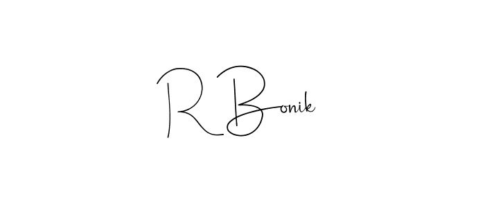 Here are the top 10 professional signature styles for the name R Bonik. These are the best autograph styles you can use for your name. R Bonik signature style 4 images and pictures png