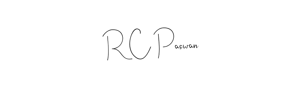 Make a beautiful signature design for name R C Paswan. With this signature (Andilay-7BmLP) style, you can create a handwritten signature for free. R C Paswan signature style 4 images and pictures png